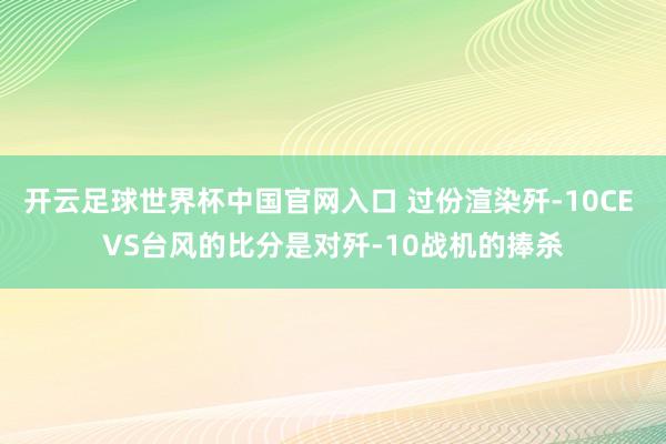 开云足球世界杯中国官网入口 过份渲染歼-10CE VS台风的比分是对歼-10战机的捧杀